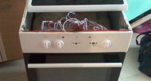 Ремонт керамической электроплиты. Советск